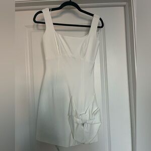 Elliatt “Rays” Ivory Dress with Bow Detail